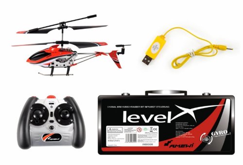 Amewi 25072 – Level X IR, Indoor Helikopter im Alukoffer - 2