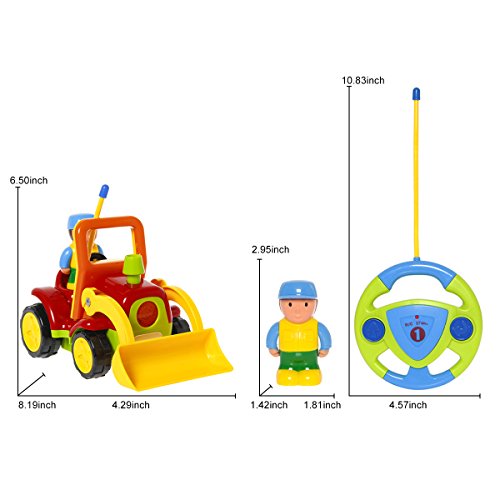 TONOR Rennwagen Traktor Ferngesteuertes Spielzeugauto für Kleinkinder - 6